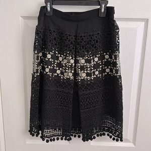 Elie Tahari Simora Silk A-line skirt